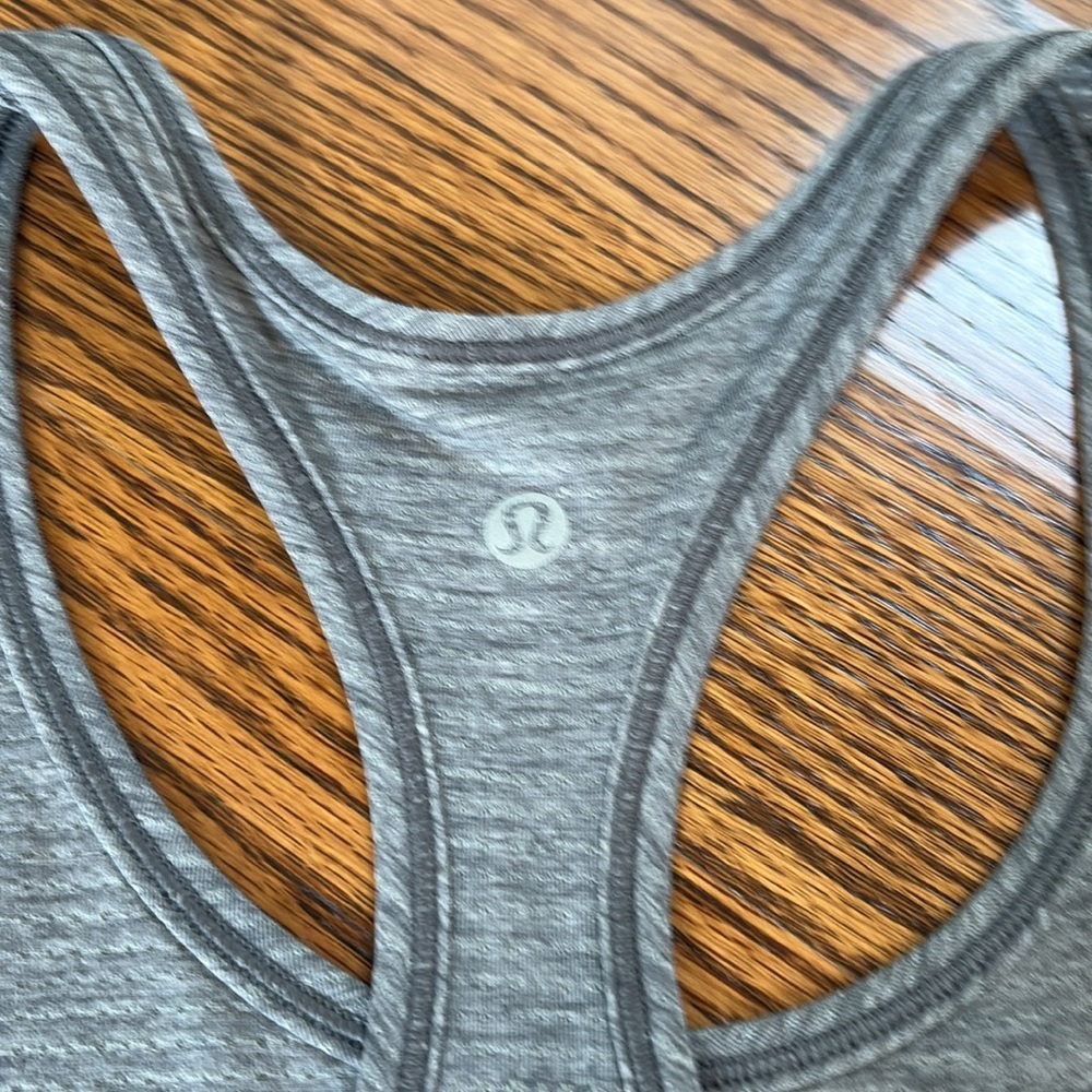 Lululemon Gray Racerback Tank - Picture 3 of 4